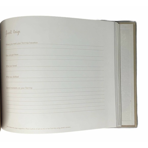 NEW Pet Journal Puppy Baby Book with Pet Paw Print Stamp Kit Dog Scrapbook Album - Picture 11 of 12